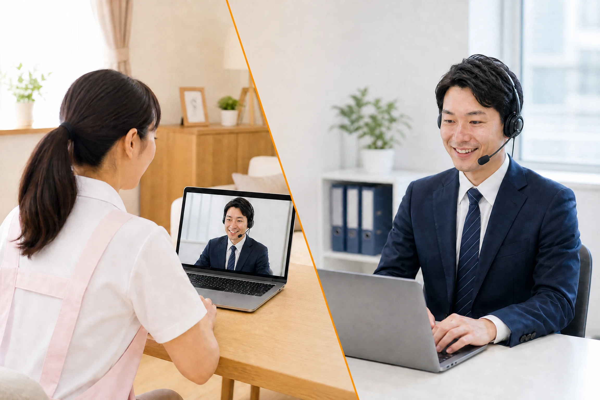 介護人材紹介のオンライン面談